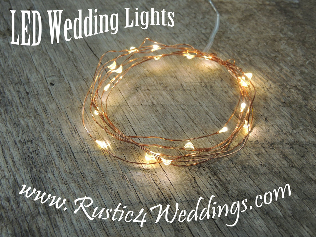 LED Fairy String Lights for Rustic Weddings