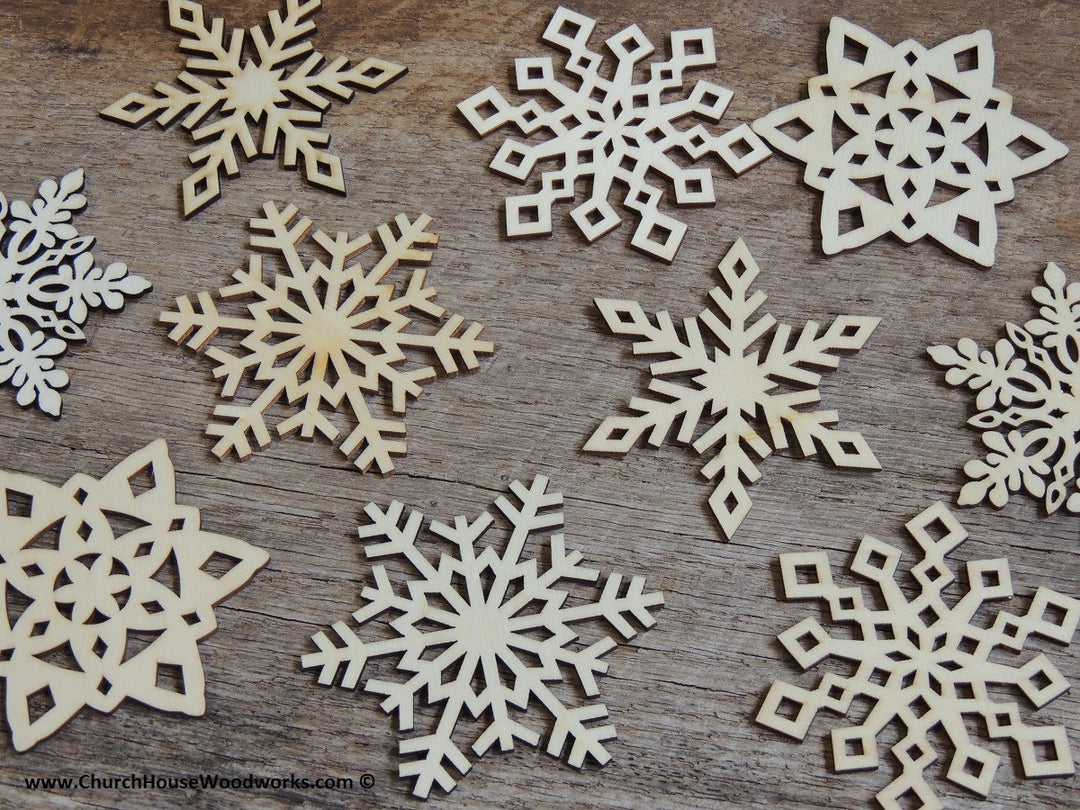 Wood Snowflake Craft Supplies for Ornaments sunday school crafts winter crafts hobby woodcraft wreaths