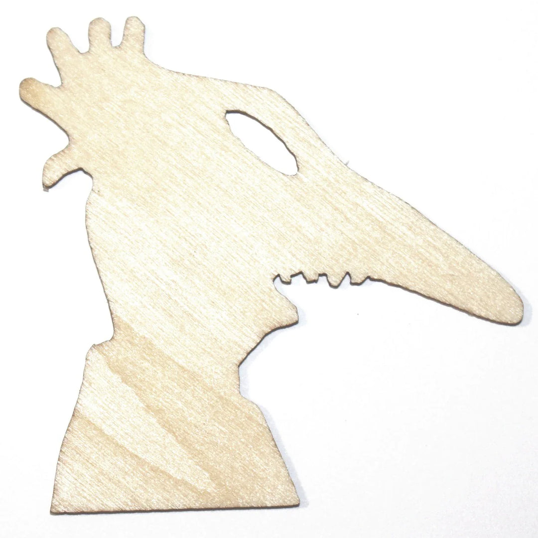 2.5 inch wood laser cut shape ADAM SCARY FACE Beetlejuice