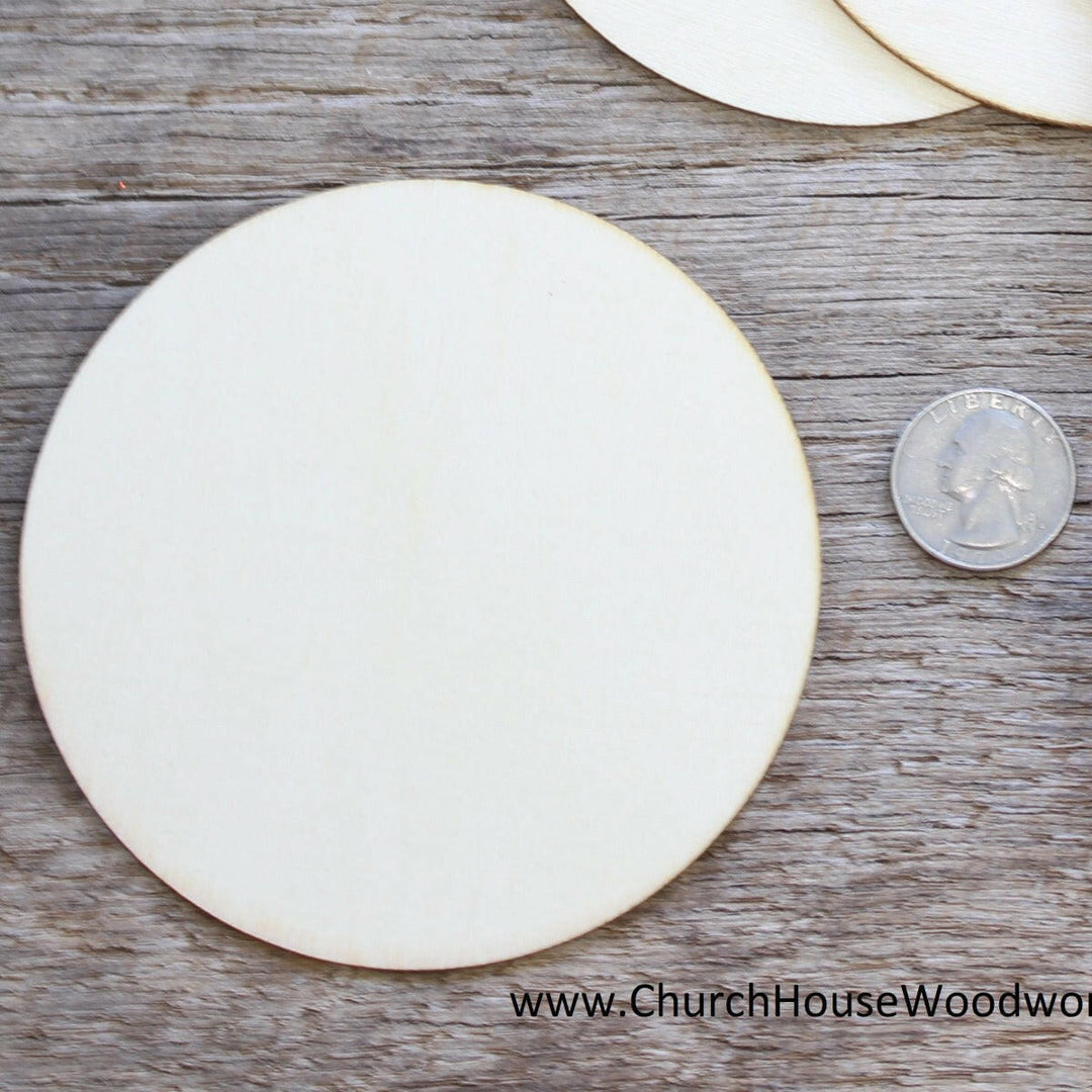 4 inch wood circle crafts coasters decor ornaments