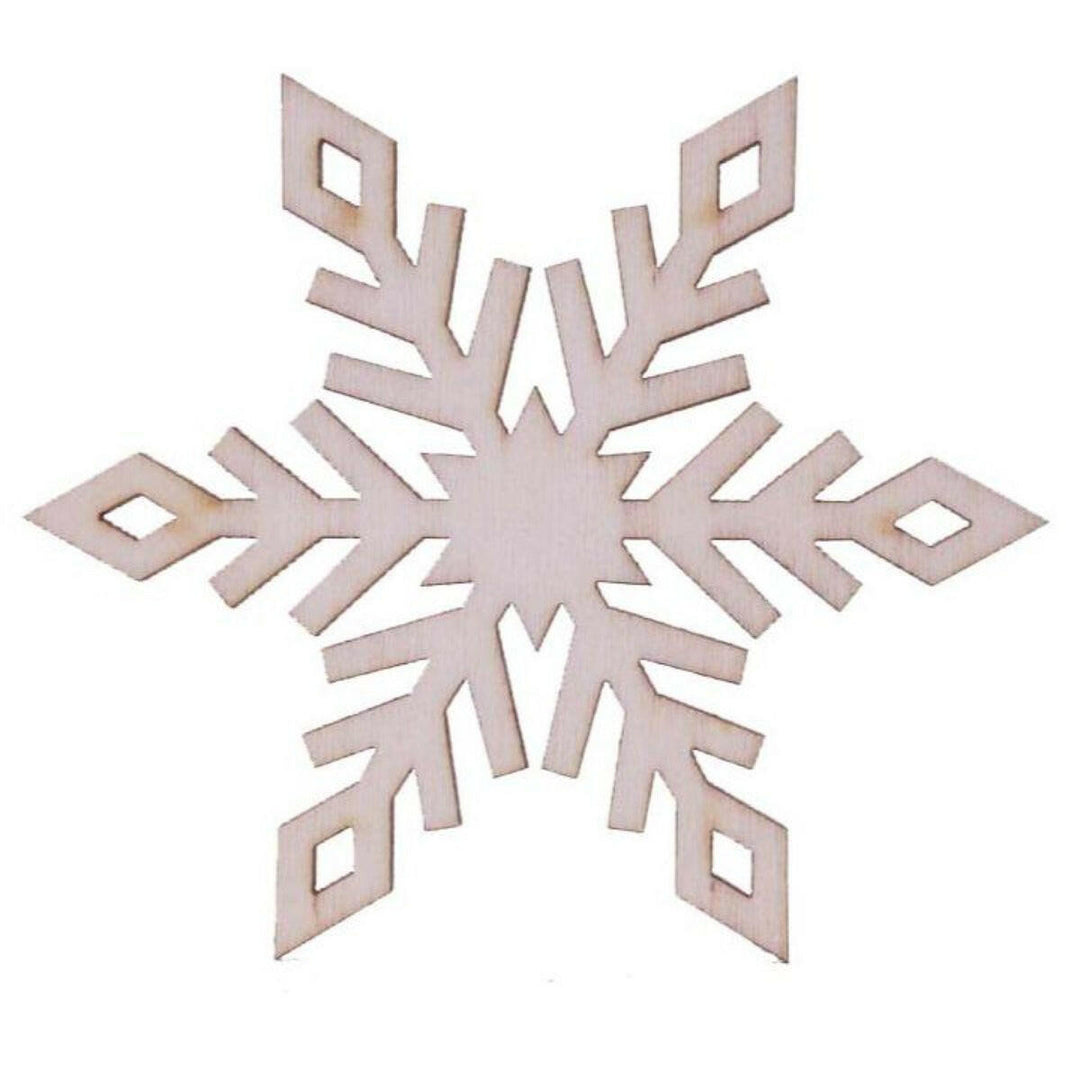 Laser Cut Snowflake Wood Christmas Ornaments by ChurchHouseWoodworks.com