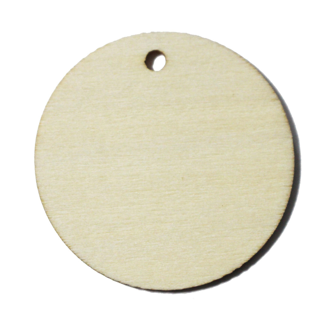 Wood Circle Tags 2 inch