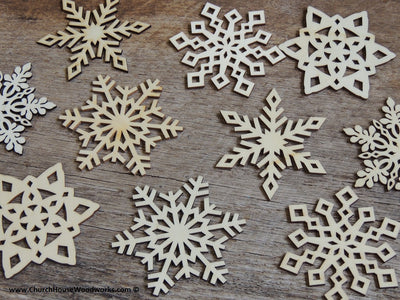 DIY Wood Snowflake Ornament Supplies