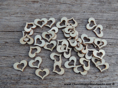 Hollow Wood Heart Confetti