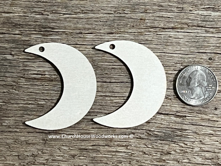 crescent moon earring blanks ear ring tags 2 inch