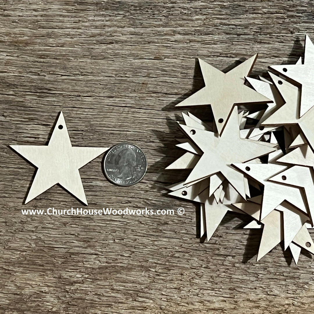 2 inch wood star earring ear ring wood blanks tags