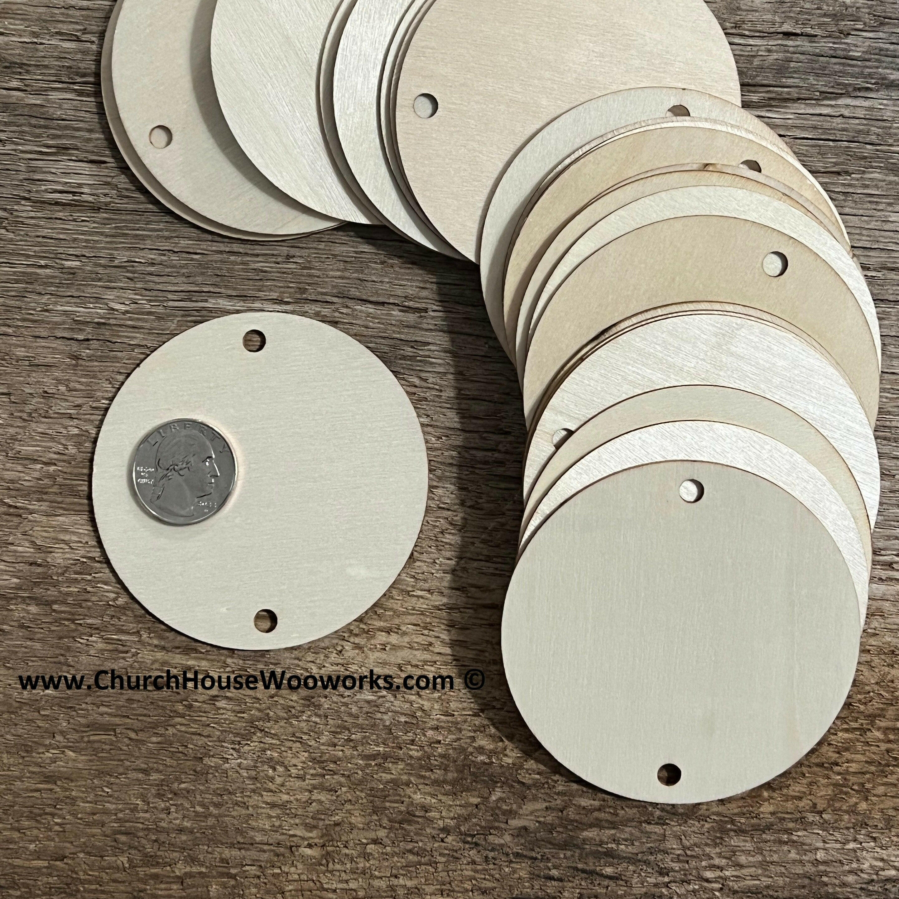 Plywood Circles 3mm Thick - For Crafting, Tags, Discs, Pyrography, Card Making (UK Made)