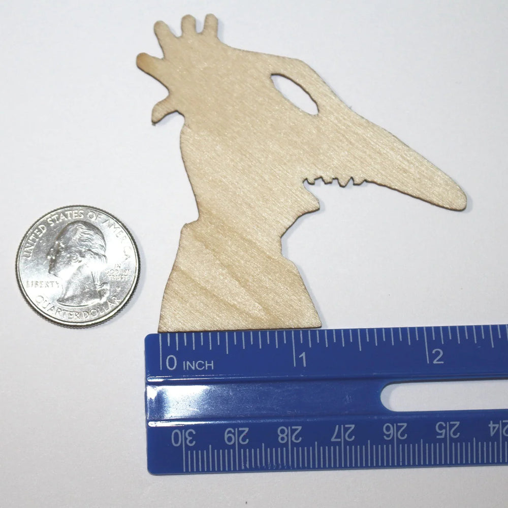 2.5 inch wood laser cut shape ADAM SCARY FACE Beetlejuice