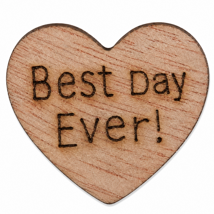 Best Day Ever wood hearts for baby showers, celebrations, parties, wedding showers that has a country, rustic, boho, cowboy, western theme by ChurchHouseWoodworks.com