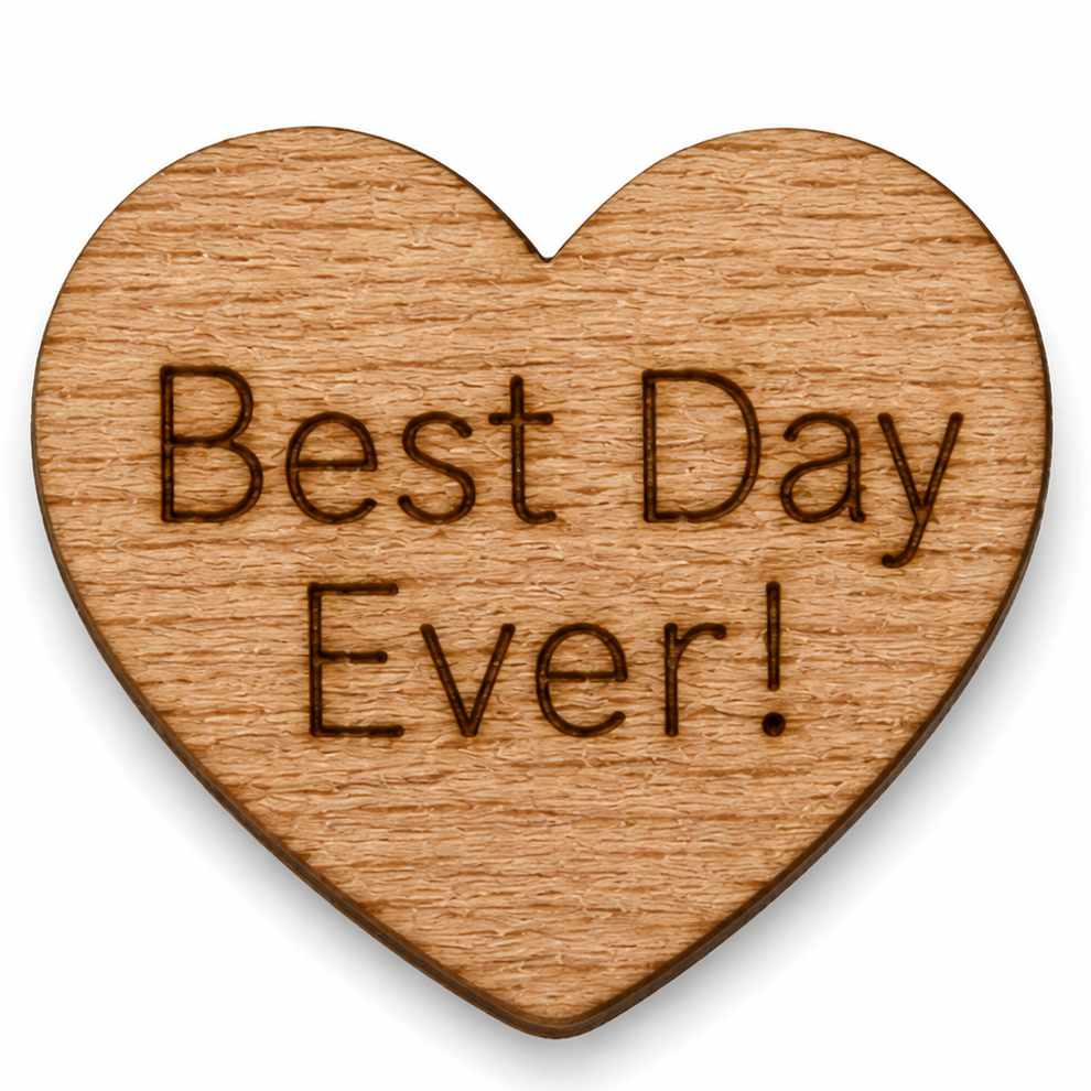 Best Day Ever wood hearts for baby showers, celebrations, parties, wedding showers that has a country, rustic, boho, cowboy, western theme by ChurchHouseWoodworks.com