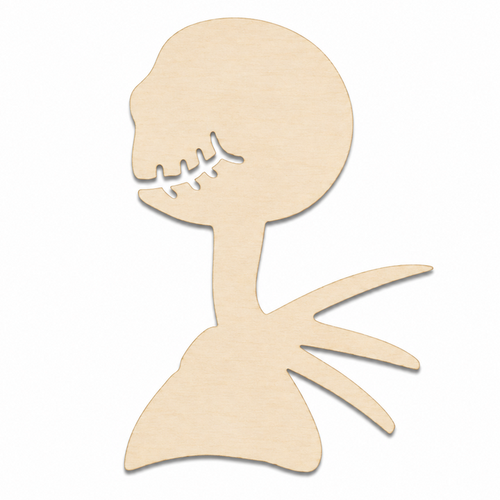 Wood halloween horror cutout craft pieces to paint on to make halloween horror nightmare christmas wreaths or ornaments jack