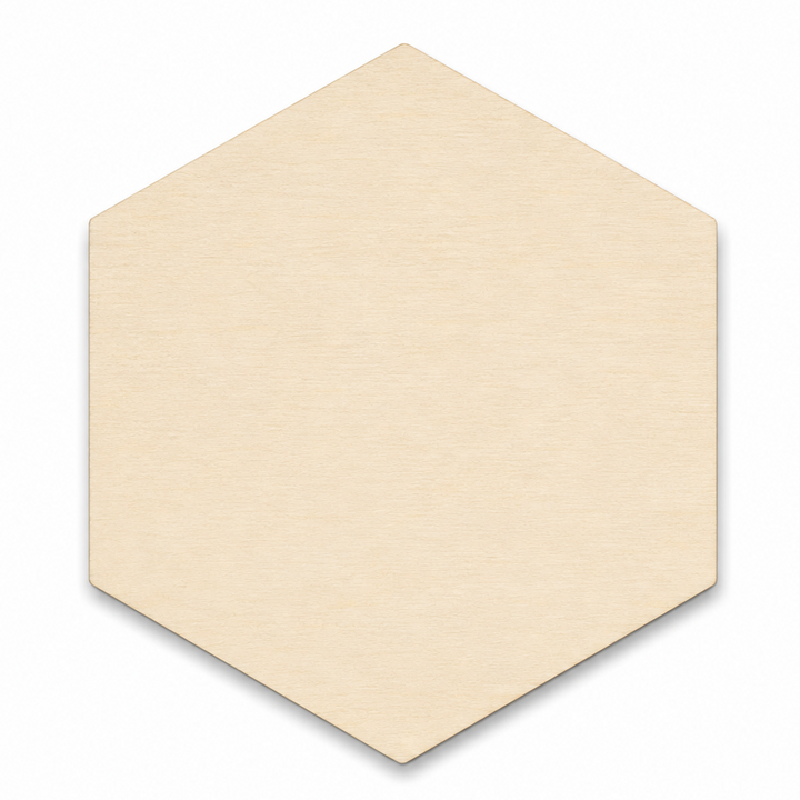 Wood Hexagon for arts and crafts and to paint on by ChurchHouseWoodworks.com