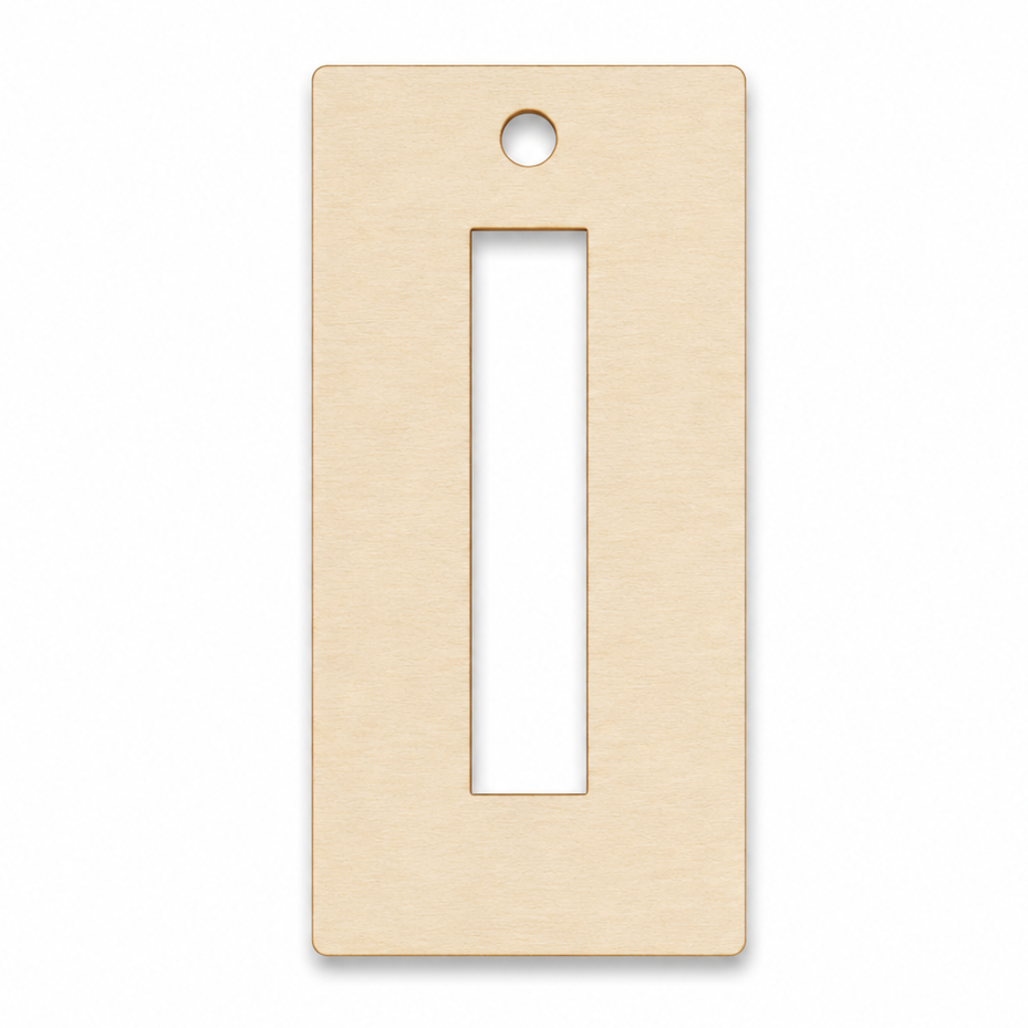 Wood hollow rectangle earring blanks to paint on or craft with by ChurchHouseWoodworks.com