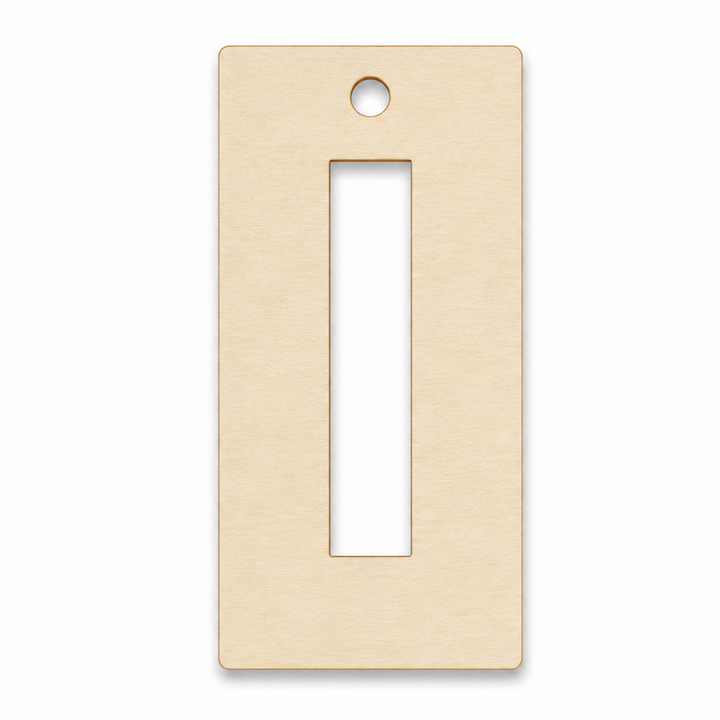 Wood hollow rectangle earring blanks to paint on or craft with by ChurchHouseWoodworks.com