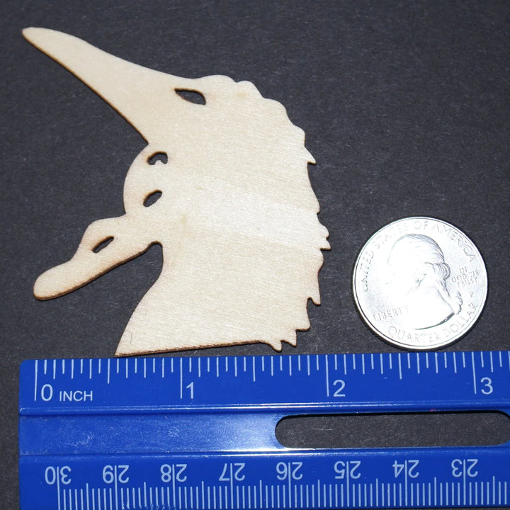 2.5 inch wood laser cut shape BARBARA SCARY FACE Beetlejuice