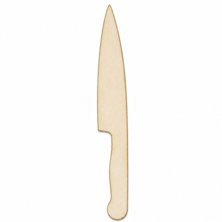 Wood Knife to make DIY Halloween Horror crafts such as Halloween Wreaths and just hot glue them on or Halloween Ornaments Just paint them or add glitter by ChurchHouseWoodworks.com