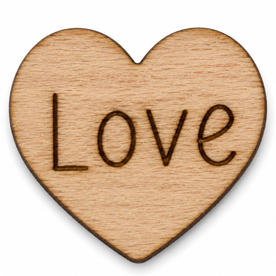 Wood hearts with the word LOVE on the front of them for wedding showers or bridal showers. Diy crafts and gifts you can make by ChurchHouseWoodworks.com