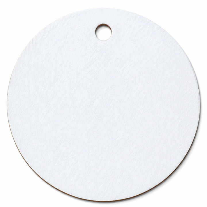 Primed White Wood Circles Blanks Tags to paint on and create DIY Projects by ChurchHouseWoodworks.com