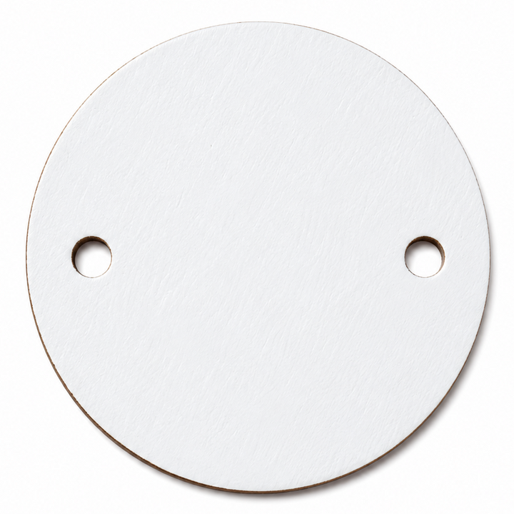Primed White Wood Circles With Two Holes for DIY Jewelry Making, Bracelet, Earrings, family birthday calendars, wind chimes by ChurchHouseWoodworks.com