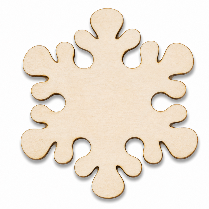 Wood Snowflake Christmas Ornaments to make DIY Christmas wreaths to hot glue on or paint on and add glitter to it or make Christmas Ornaments out of them by ChurchHouseWoodworks.com