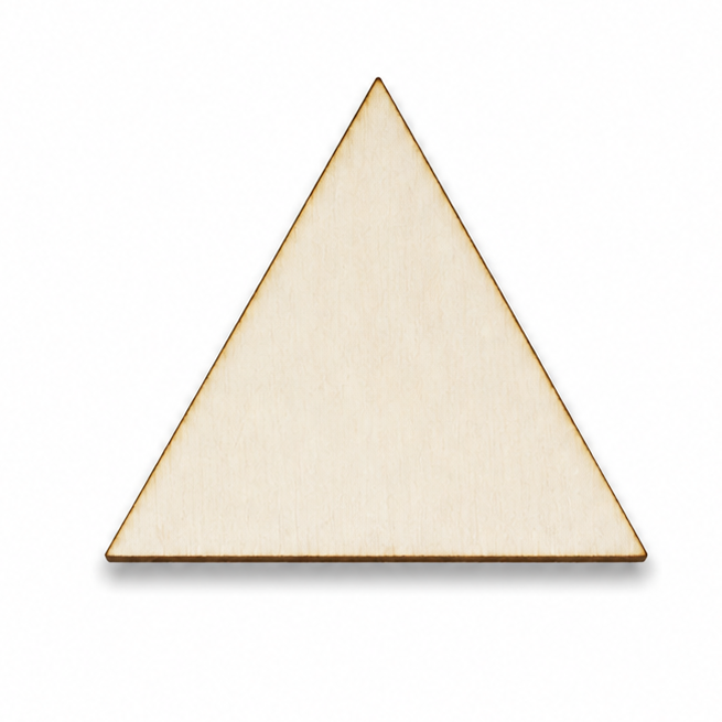 Triangle Wood shape cutouts for making crafts or diy projects or to paint on by ChurchHouseWoodworks.com Doll house making or miniatures