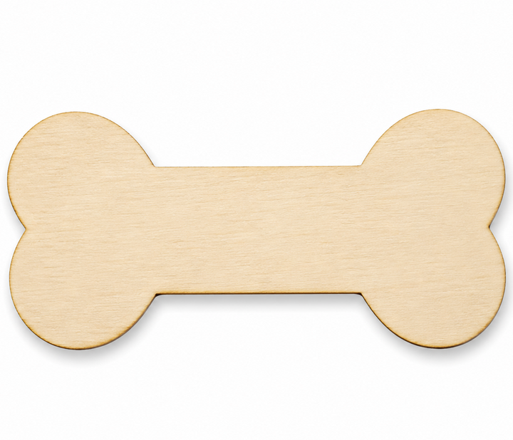 Wood Dog Bone Shapes Laser Cut Outs for crafting and to paint on by ChurchHouseWoodworks.com