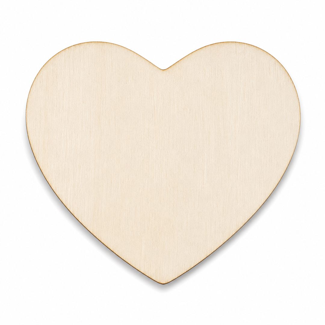 Wood Heart Shapes to craft or paint on by ChurchHouseWoodworks.com. Laser cut wooden shaped hearts to make crafts with.
