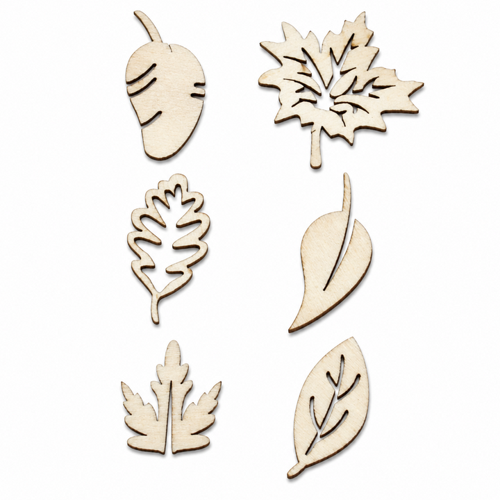 Wood leaf cut out shapes for diy crafts to paint on by ChurchHouseWoodworks..com