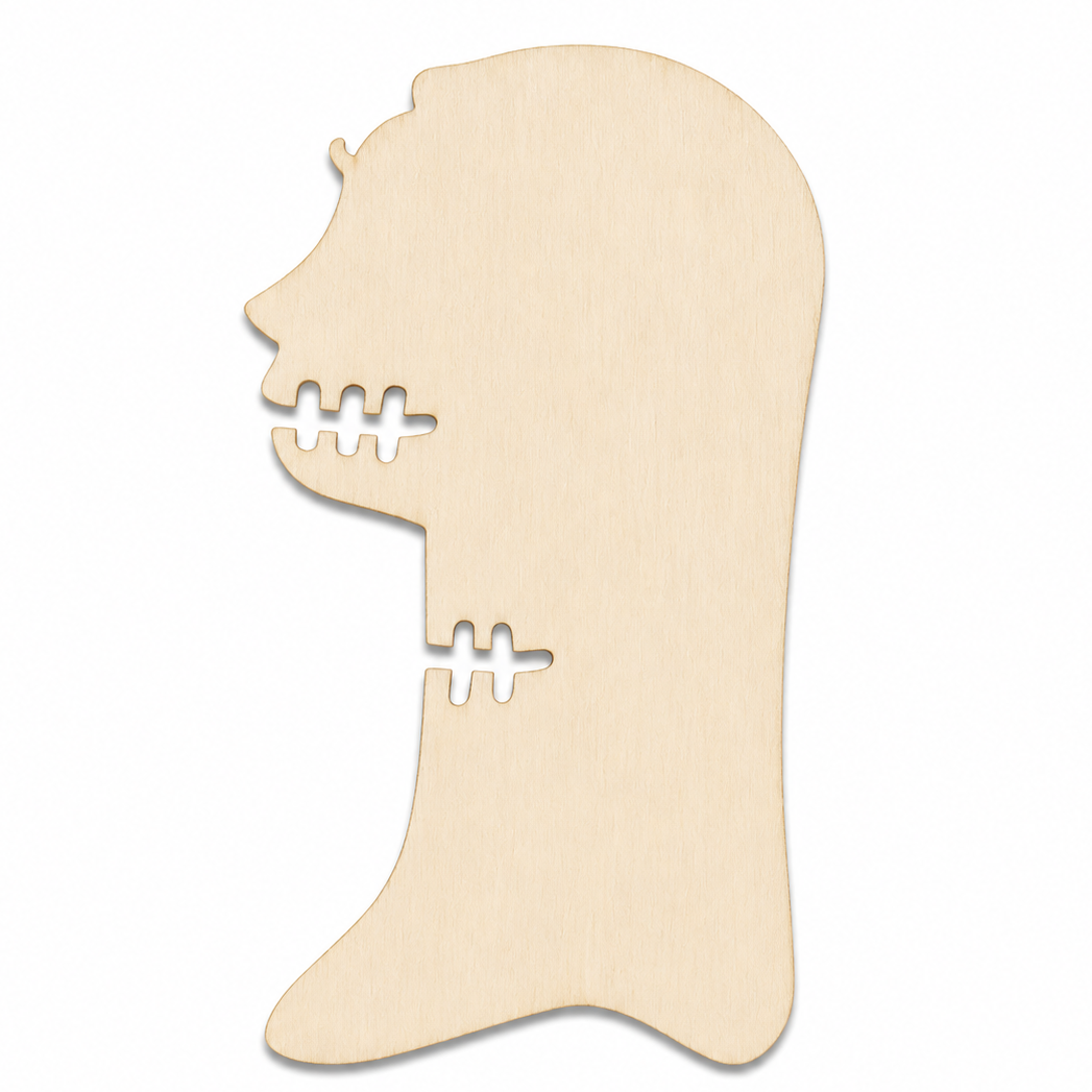 Wood Sally The Ragdoll Nightmare Christmas Cutout Shapes Laser Cutout Pieces to paint on or add glitter to make Halloween Ornaments or Halloween Wreath.