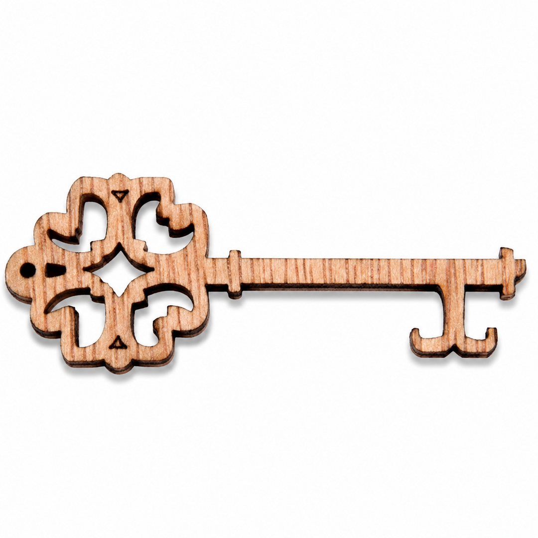 Wood Key Shape Wood Skeleton Keys (25 qty) – Church House Woodworks