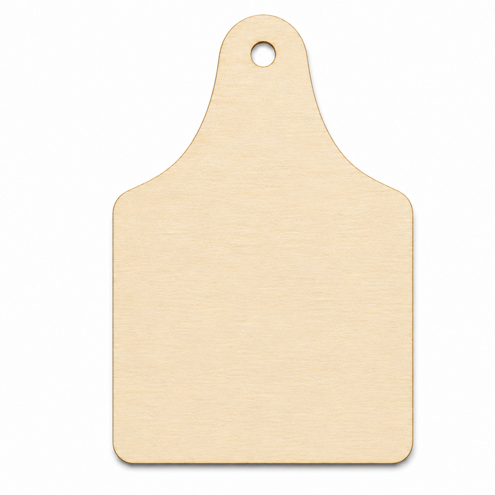 Wood shape cutouts of cow tags or cutting board or chopping board to craft with or to paint on to make them into earrings as a gift by ChurchHouseWoodworks.com
