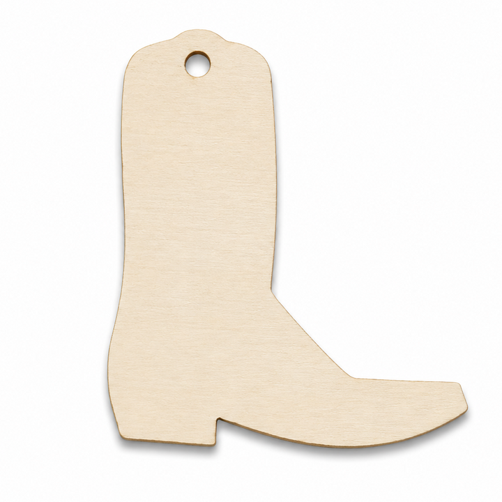 Cowboy Boot Earring Blanks to paint on or craft with for diy projects to make earrings by ChurchHouseWoodworks.com. Rustic western cowboy, boho earring blanks.