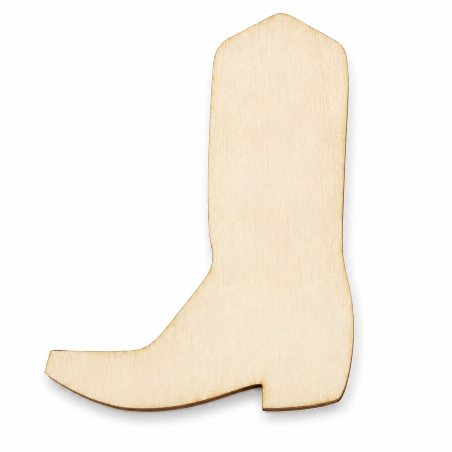 Wood Cowboy Boots Western Cut Out Craft Shapes to paint on by ChurchHouseWoodworks.com