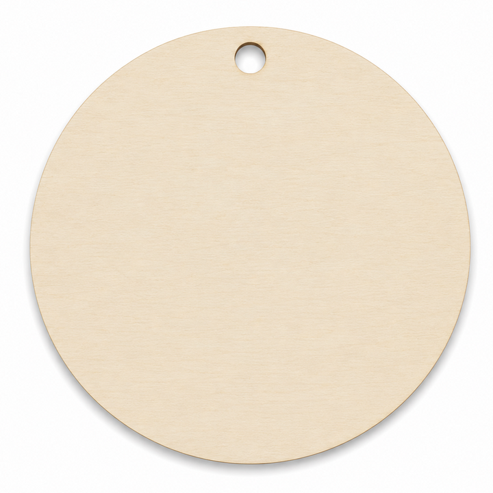 Wood Circle Gift Tags DIY to paint on by ChurchHouseWoodworks.com