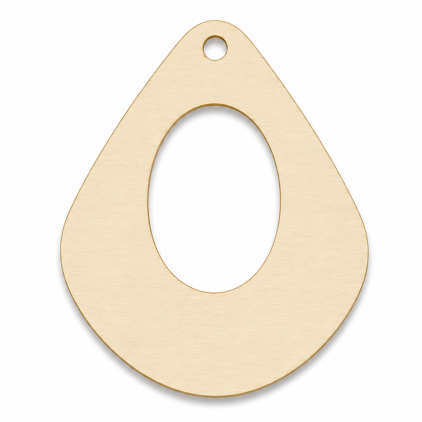Diy wood craft earing blanks to paint on by ChurchHouseWoodworks.com