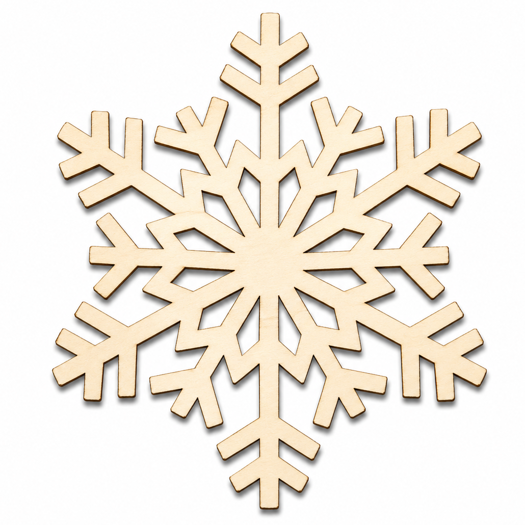 Wood Snowflake cutout shapes to paint on or glitter to add to diy crhstiasm wreaths or make them into Christmas ornaments. By ChurchHouseWoodworks.com