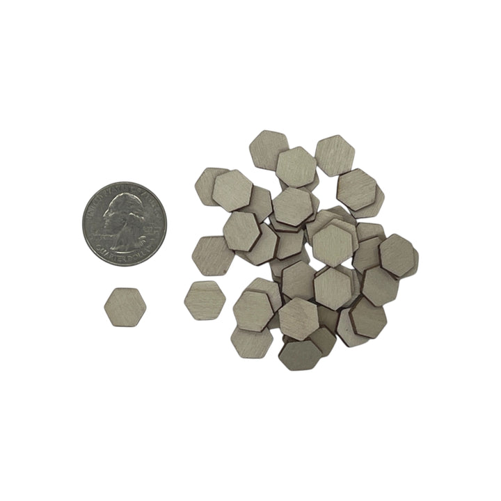 1/2" laser cut wood hexagons