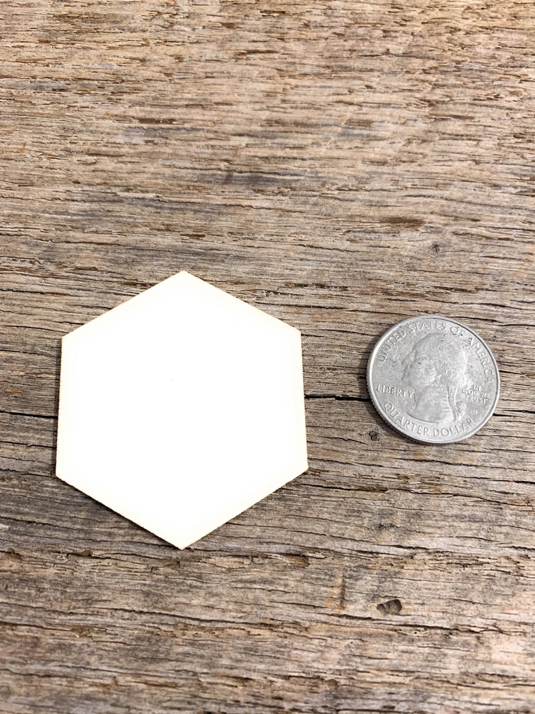 2" laser cut wood hexagons