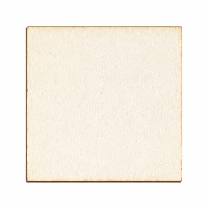 Laser cut unfinished birch wood square