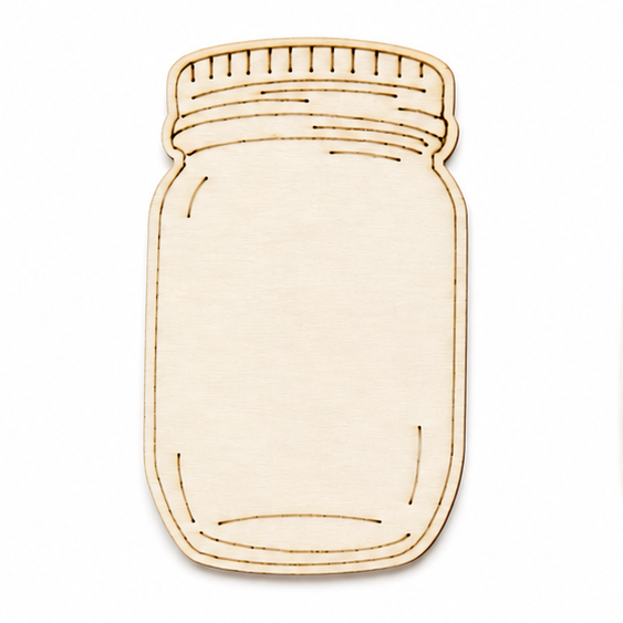 Wood Mason Jars (25 qty) 1-1/2 Inch