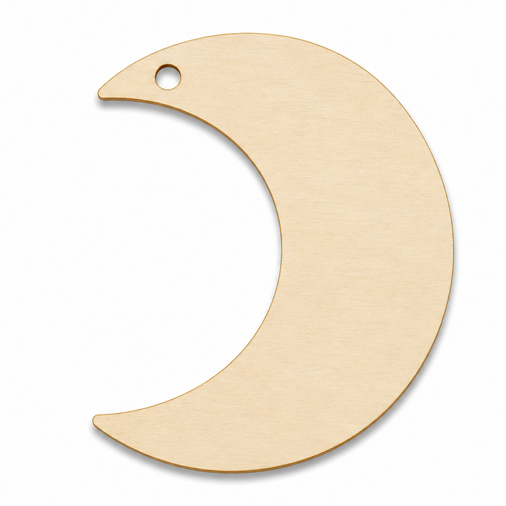 Wood Moon shapes cutouts earring blanks to paint on or crat with by ChurchHouseWoodworks.com