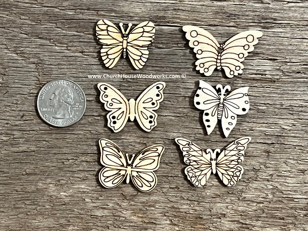 1 inch wood butterfly butterflies laser cut wooden shapes