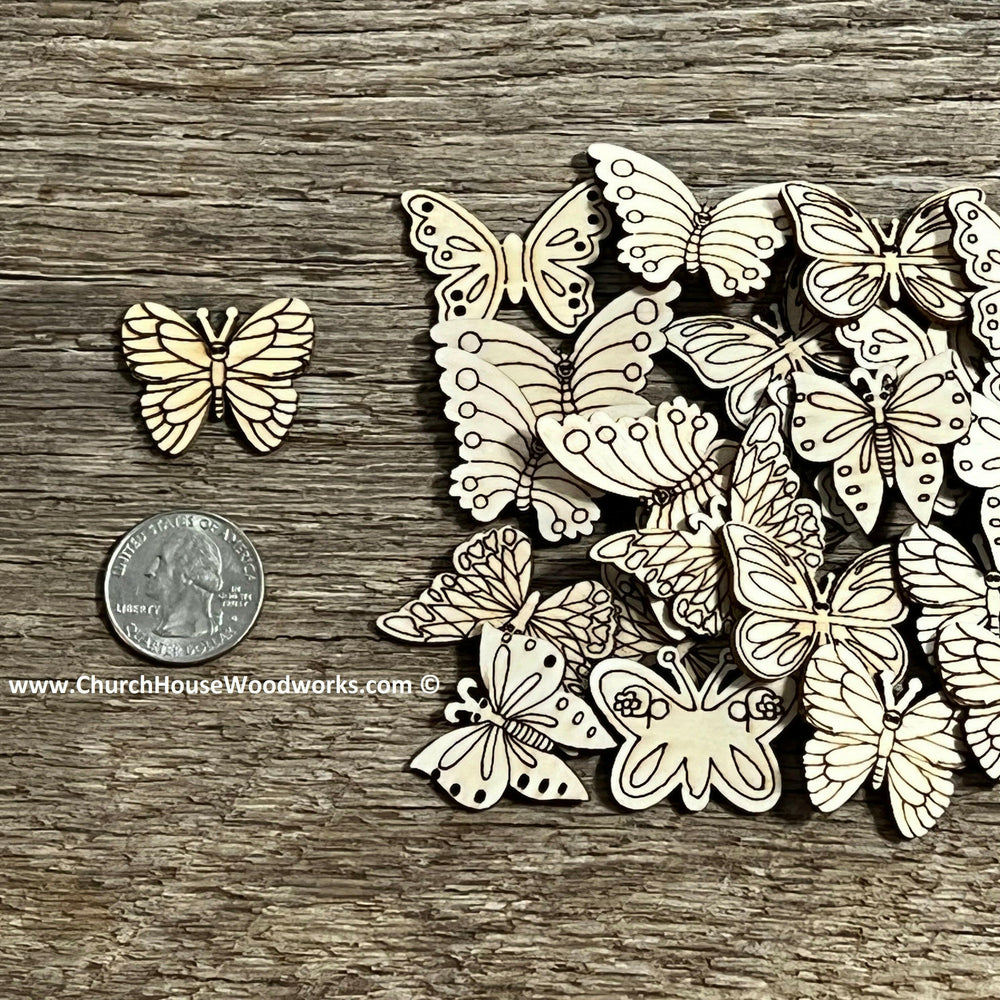 1 inch wood butterfly butterflies laser cut wooden shapes