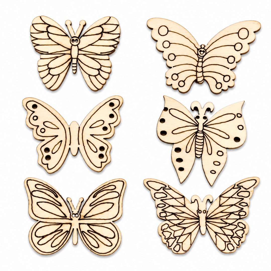Wood Butterfly Cutout Shapes Diy Crafts for painting on by ChurchHouseWoodworks.com