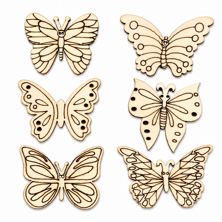 Wood Butterfly Cutout Shapes Diy Crafts for painting on by ChurchHouseWoodworks.com
