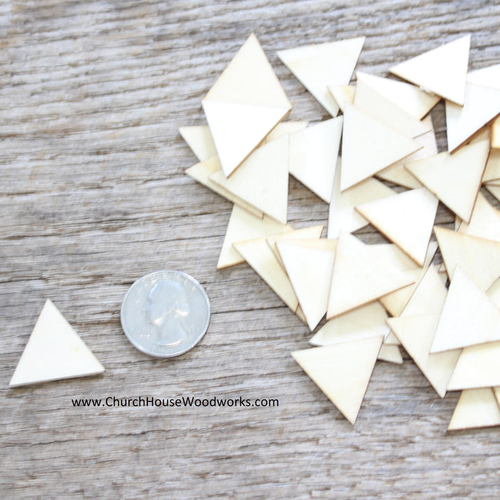 1 inch wood craft shapes equilateral triangle wooden pieces one inches