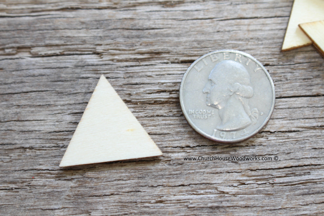 1 Inch Triangle Pattern 50 Small Wood Triangle 1 inch – Church House Woodworks