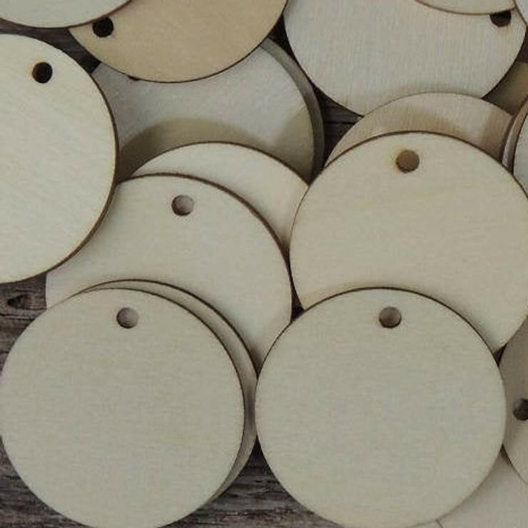 2.5 inch wood circle tag blank for woodworking crafts earring blanks 2-1/2" diameter