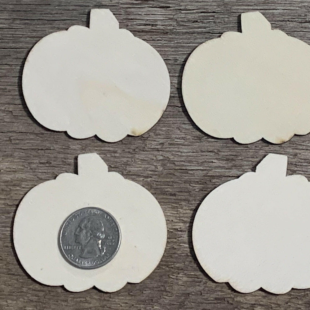 2 inch wood pumpkin blank craft shapes