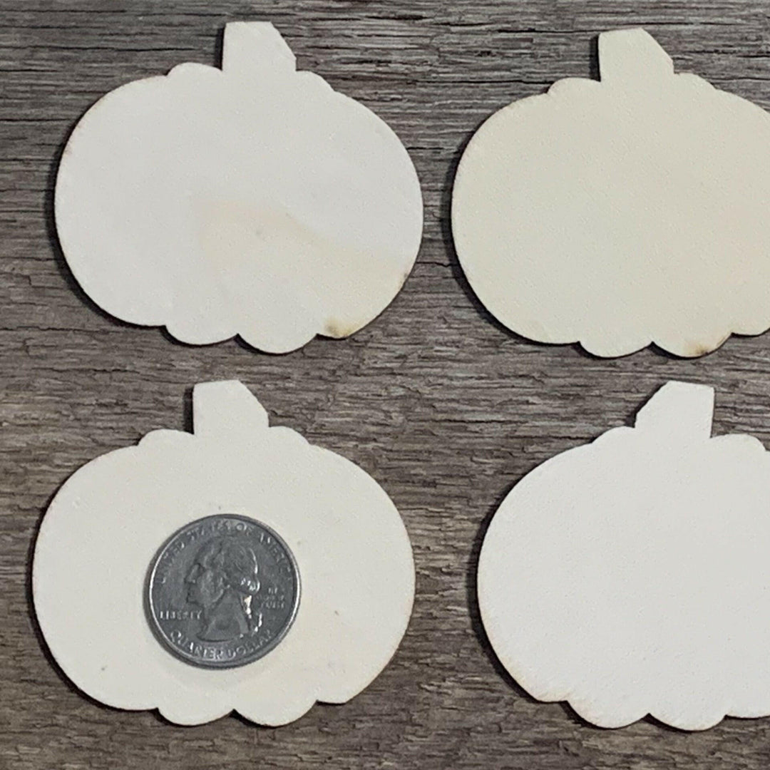 2 inch wood pumpkin blank craft shapes